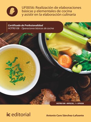 cover image of Realización de elaboraciones básicas y elementales de cocina y asistir en la elaboración culinaria. HOTR0108